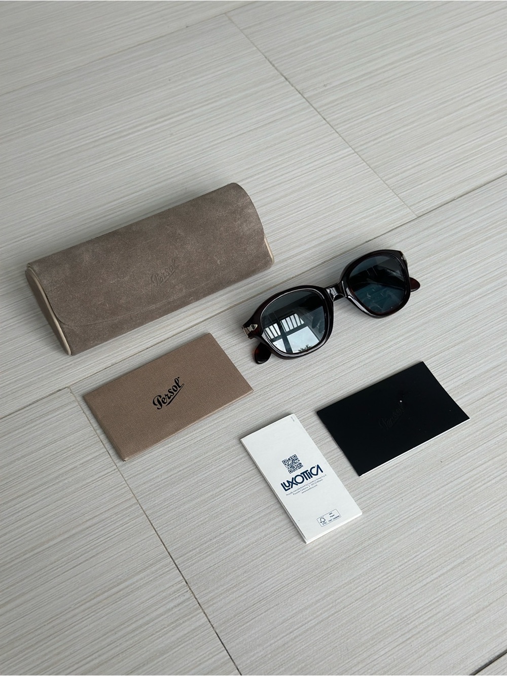 Persol PO0060S 24/ Black/Brown Sunglasses with Case